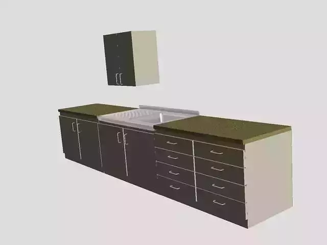 kitchen cabinet  with sink