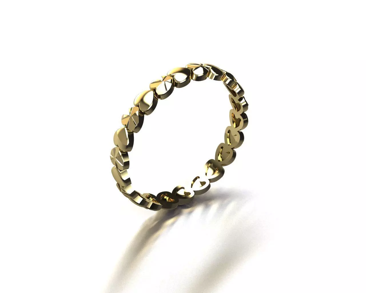 Ring Heart01 3D print model_0