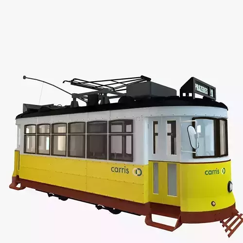 LISBON TRAM 3D model LISBON TRAM 3D model