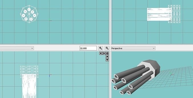 mini mini gun Free low-poly 3D model