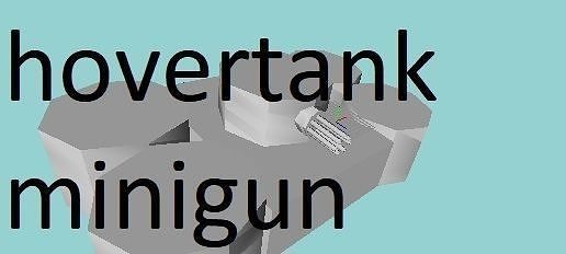 minigun hovertank Free low-poly 3D model