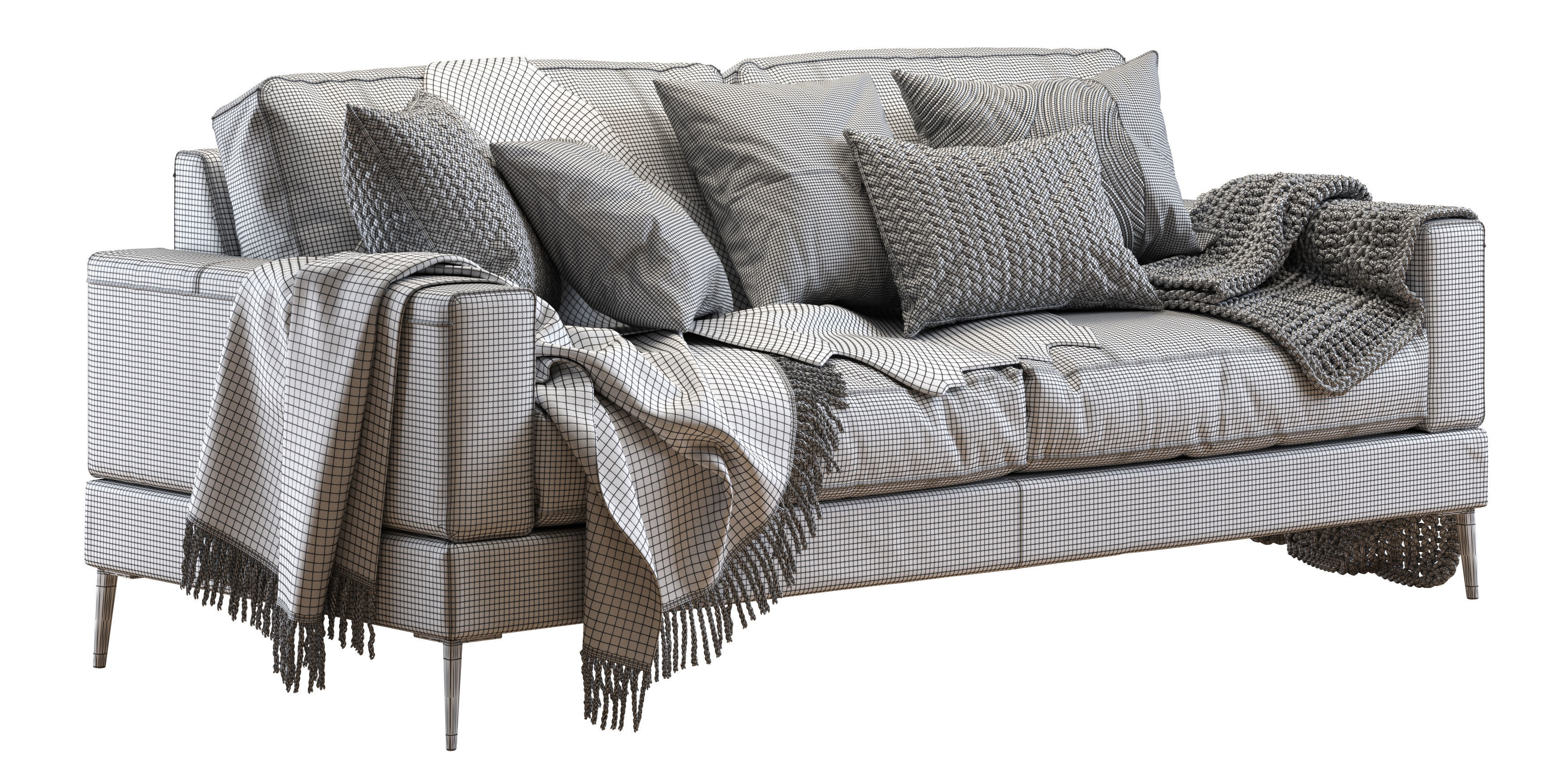 Capri sofa 210 cm 2 3D model_11