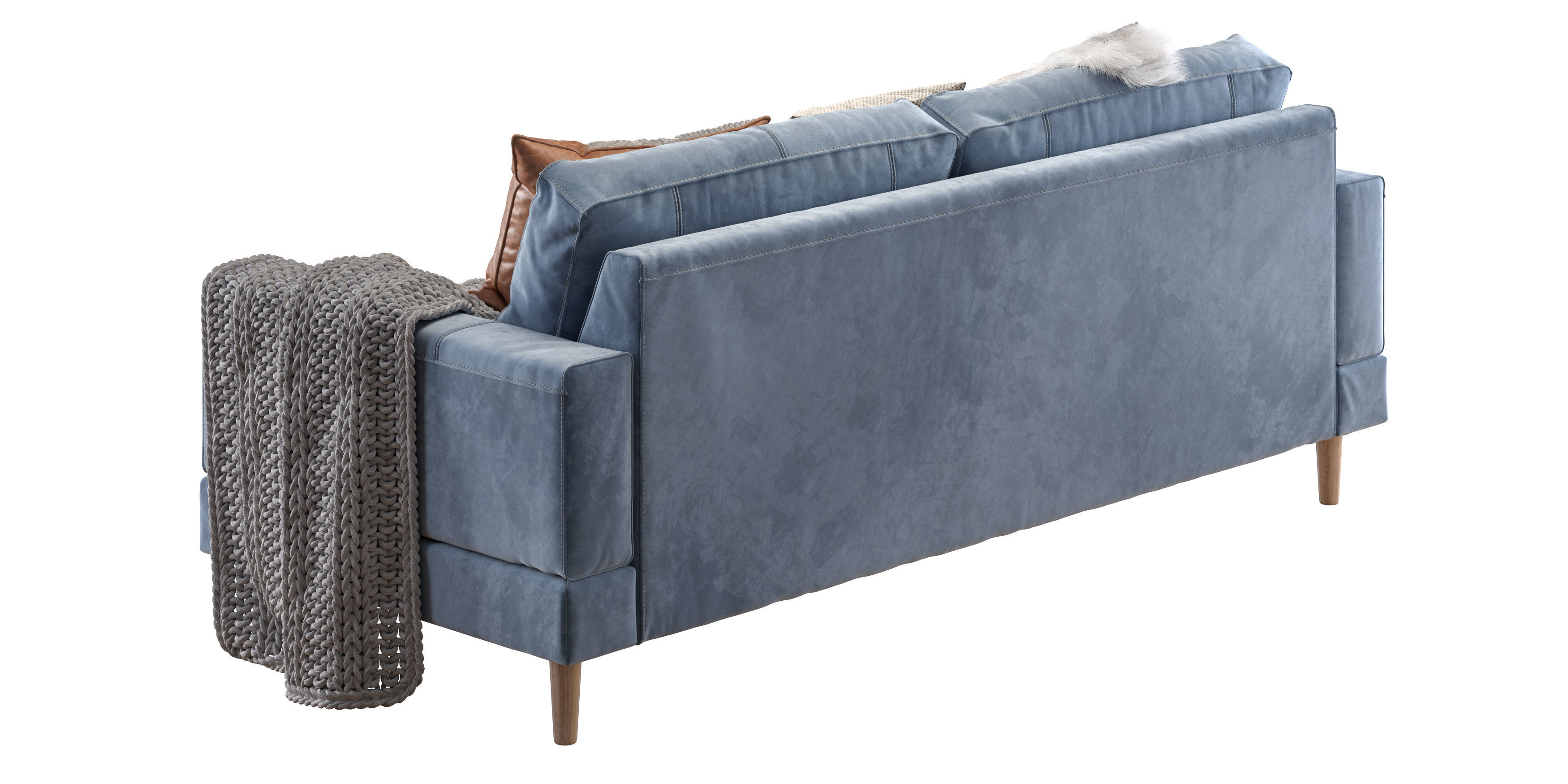 Capri sofa 210 cm 2 3D model_4