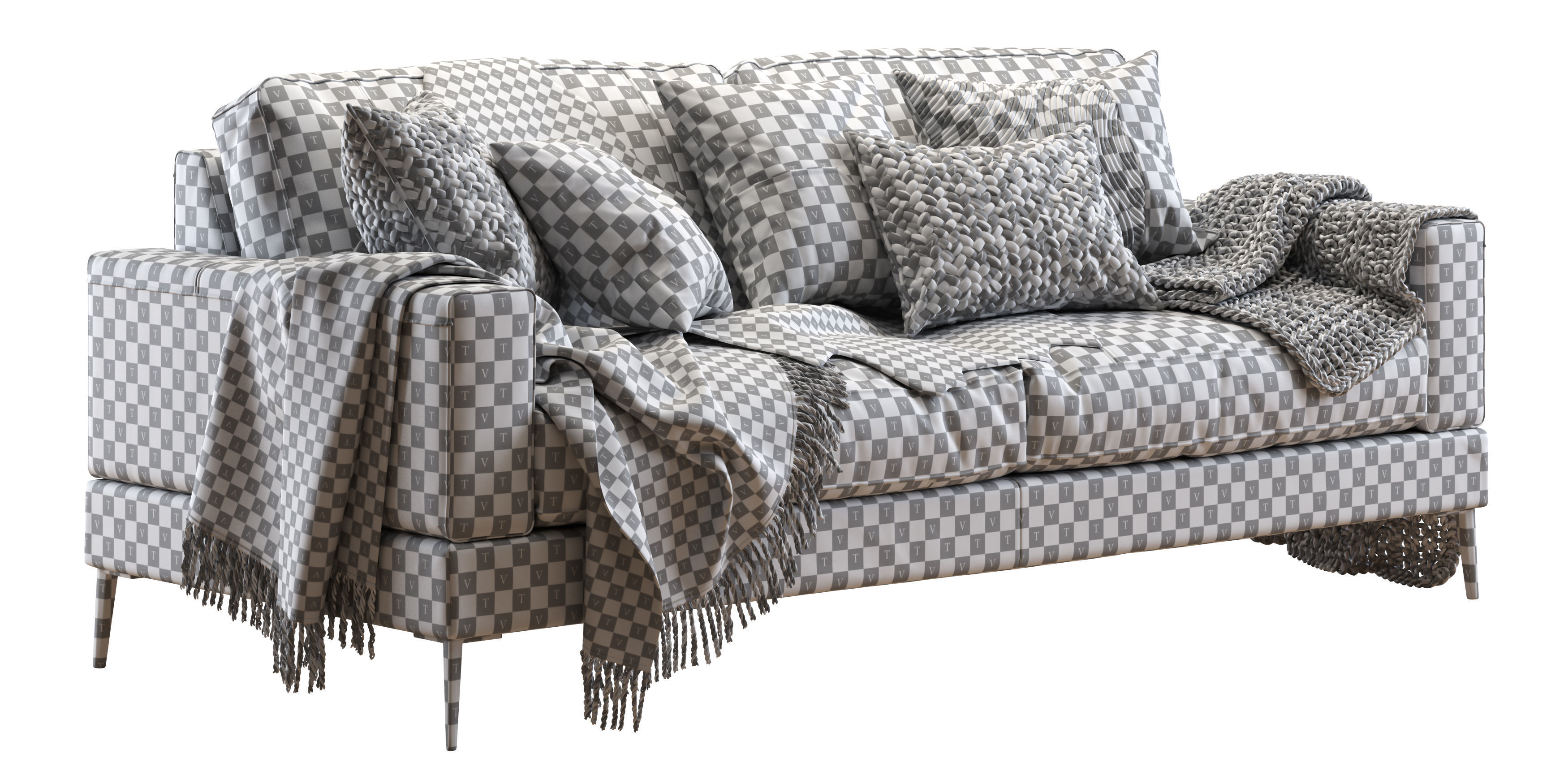 Capri sofa 210 cm 2 3D model_12