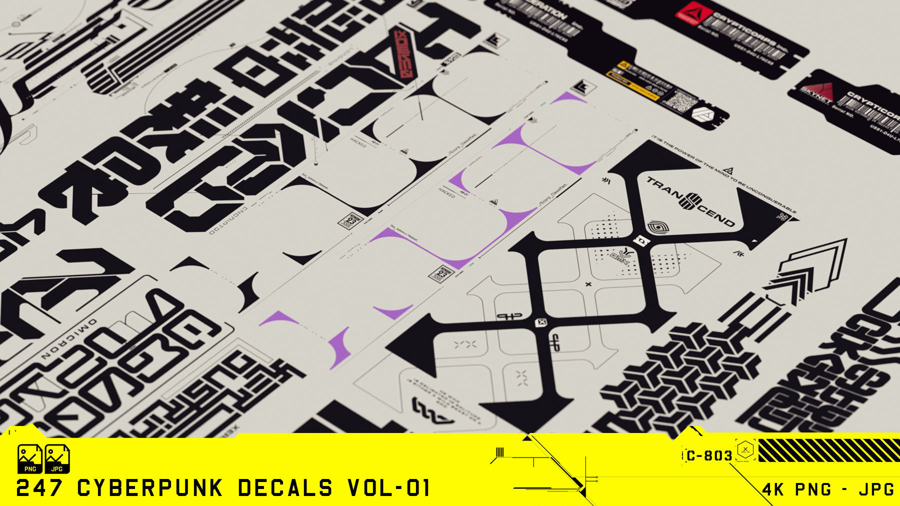 Cyberpunk Decals Vol-01 Texture_1