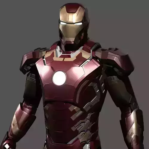 Iron man object obj
