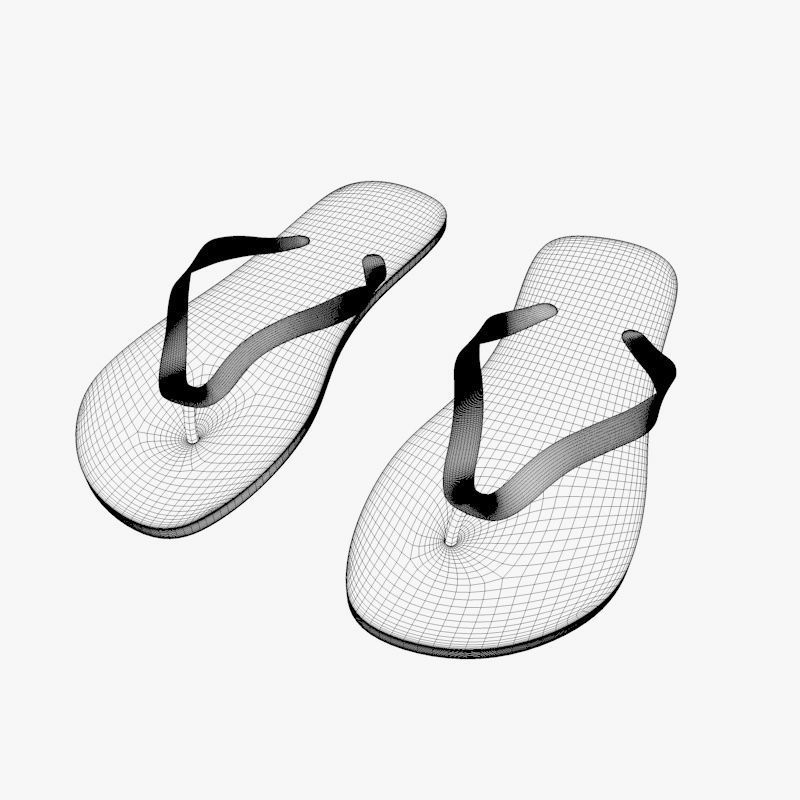 Flip flop 3D model_4