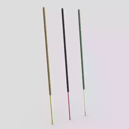 Incense Stick Low-poly 3D model