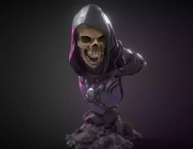 Skeletor bust 3D print model