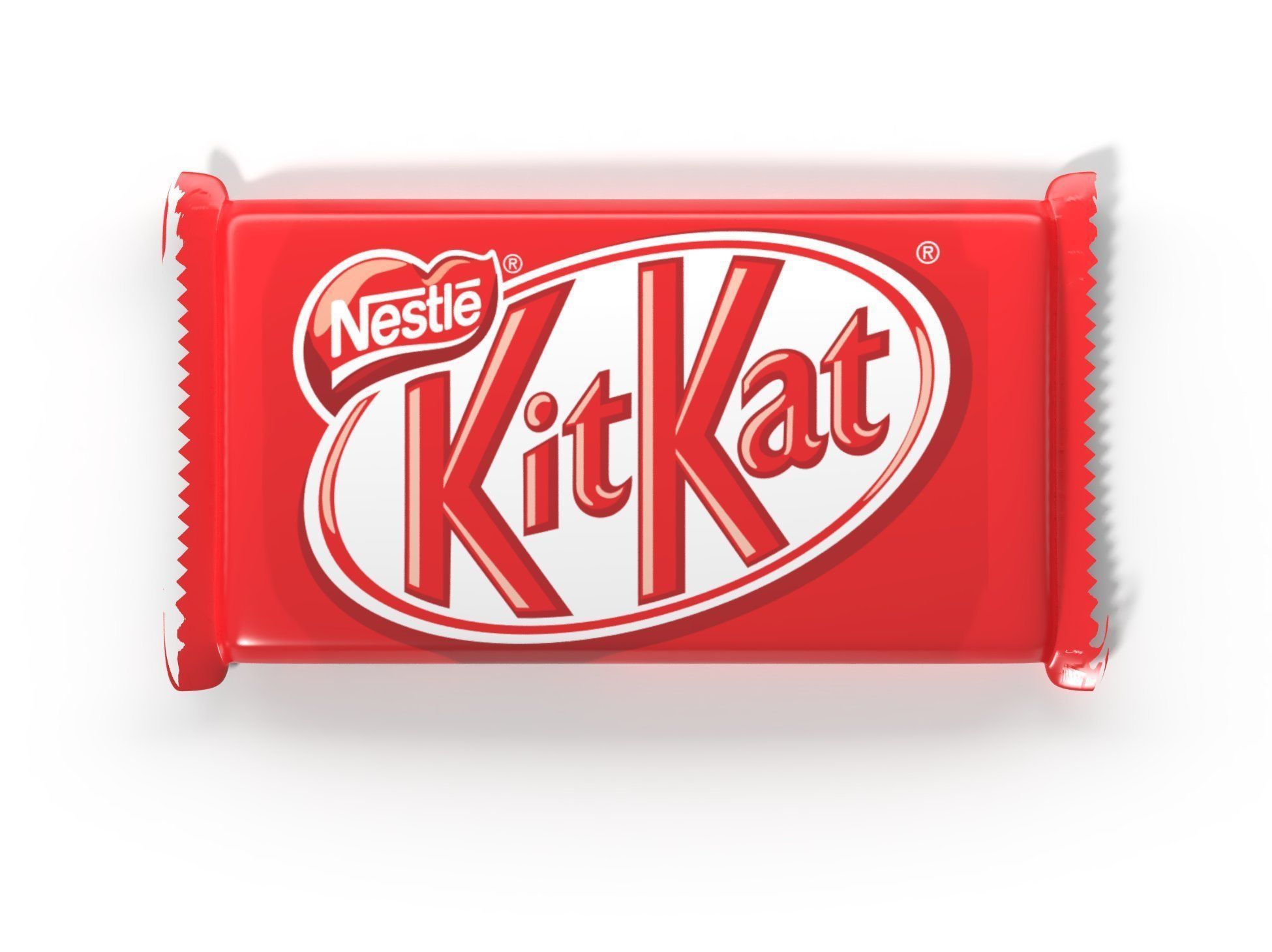KitKat chocolate bar Low-poly 3D model_2