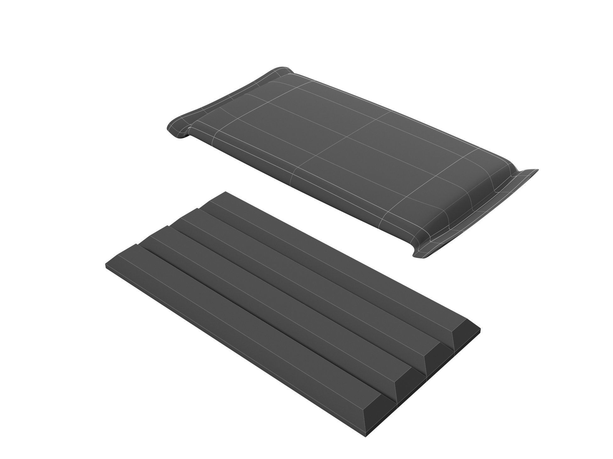 KitKat chocolate bar Low-poly 3D model_3