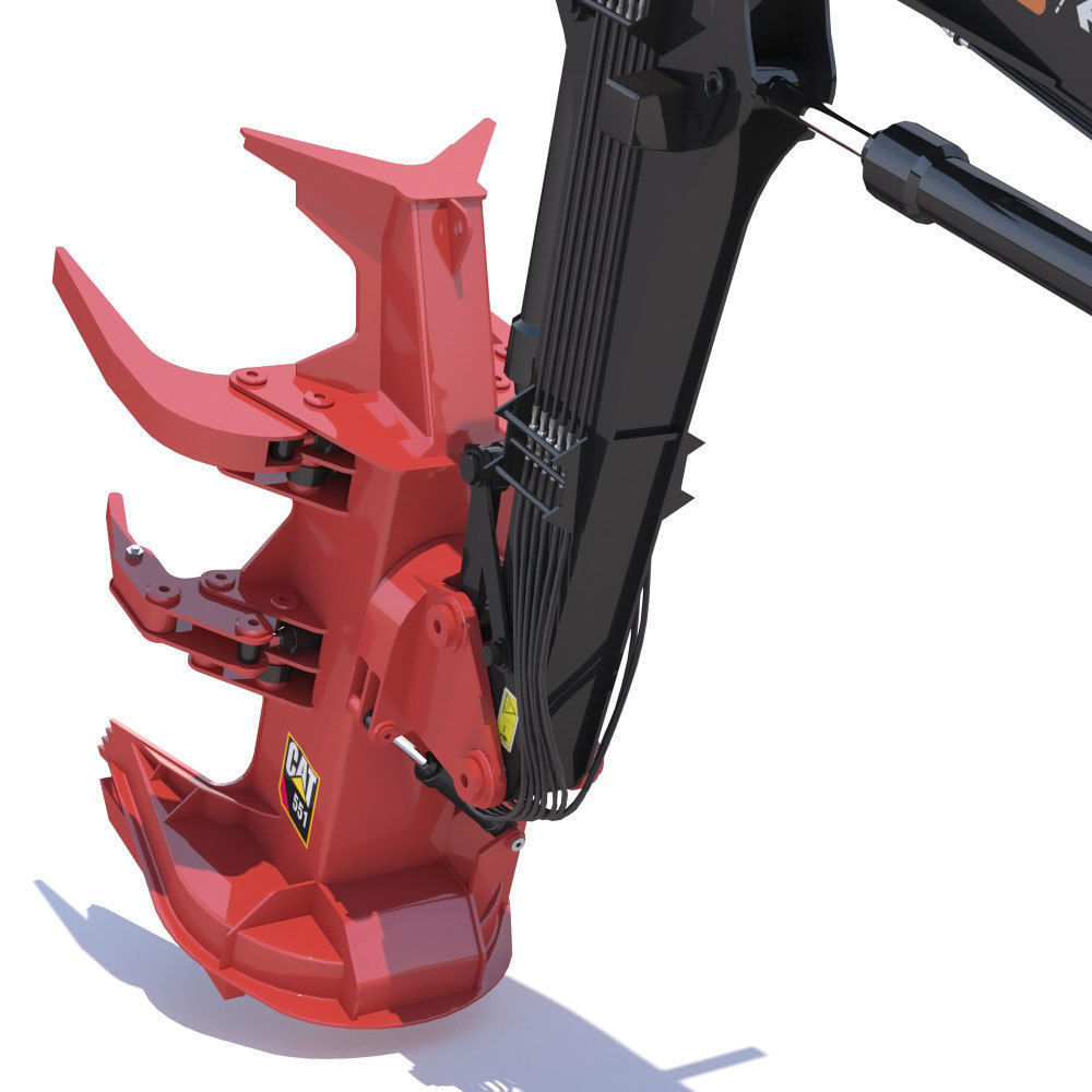 Tracked Feller Buncher Cat 551 3D model_15