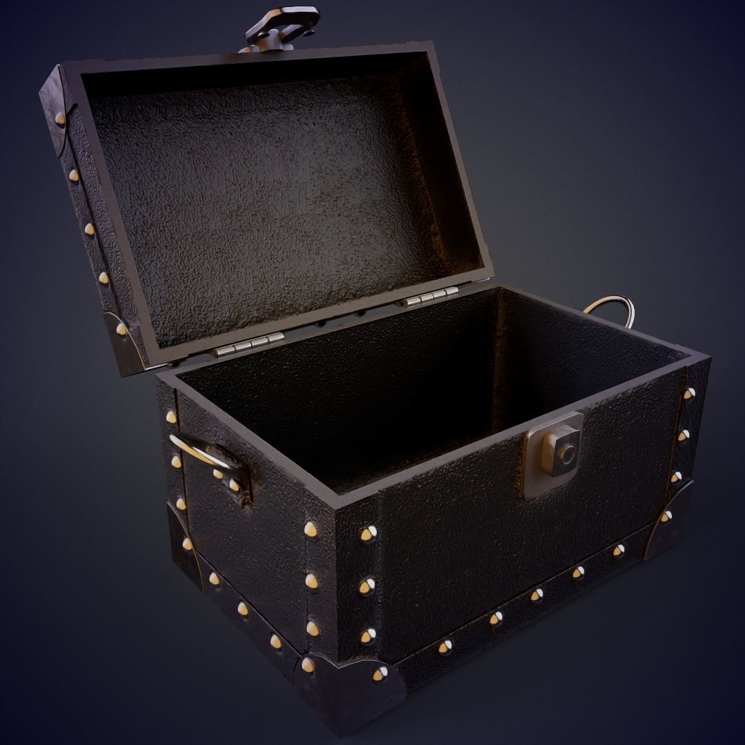 Stud Box Low-poly 3D model_4