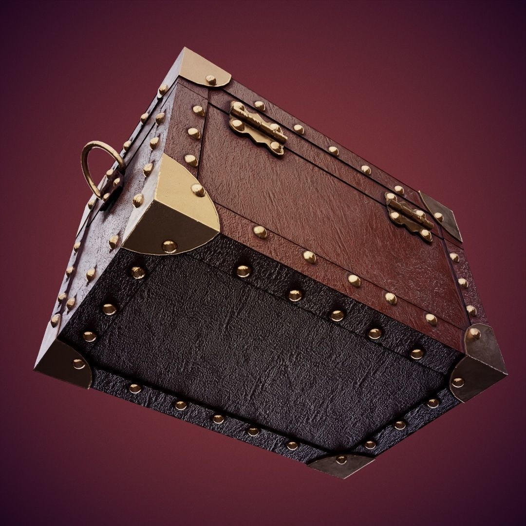 Stud Box Low-poly 3D model_9