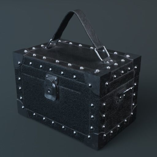 Stud Box Low-poly 3D model_13