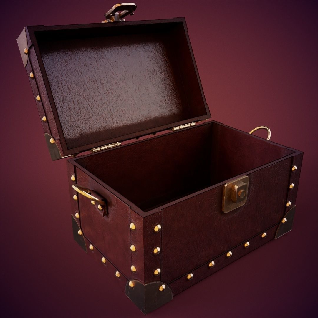 Stud Box Low-poly 3D model_1