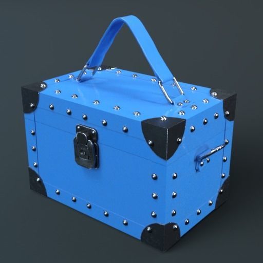 Stud Box Low-poly 3D model_12