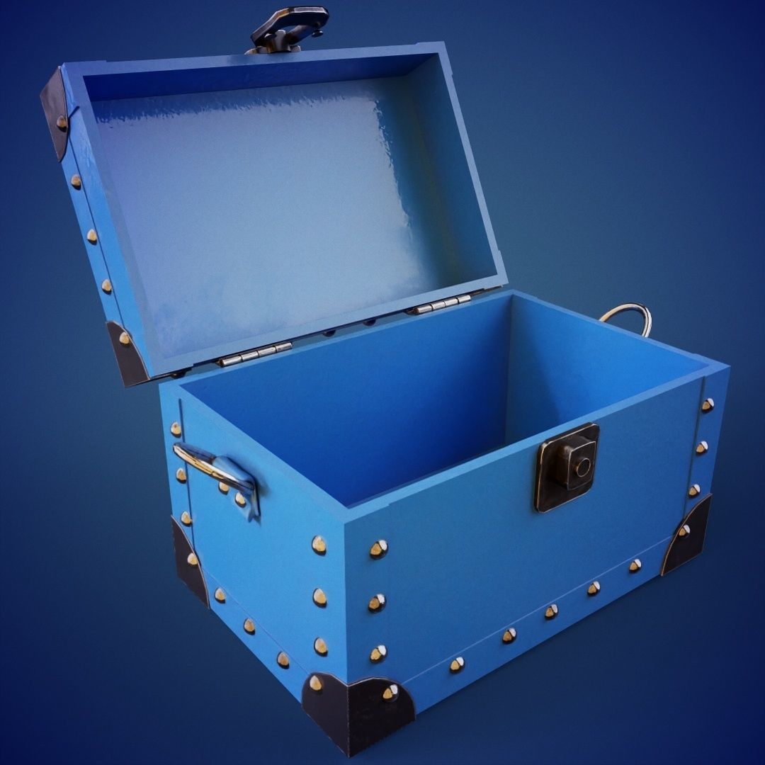 Stud Box Low-poly 3D model_7