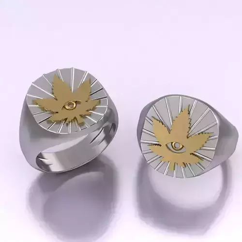 marijuana ring 3D print model