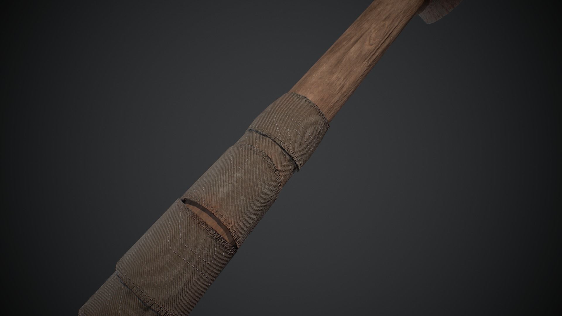 Dirty Rusted Old Hammer  Low-poly 3D model_4