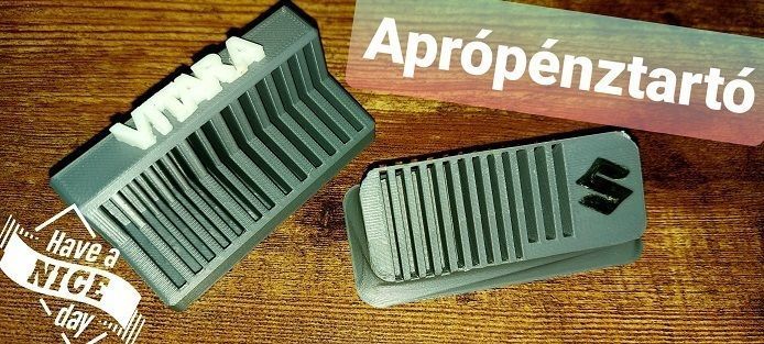 Coin holder - car gadget 3D print model_3