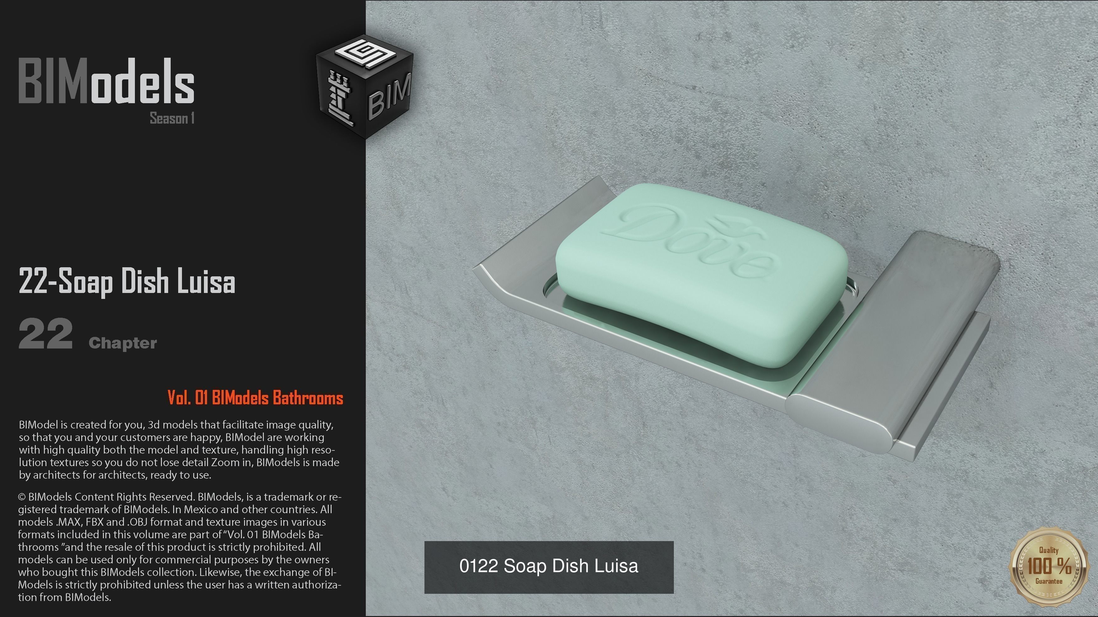 0167 Luisa Bath Accessories Set 3D Model Collection_5