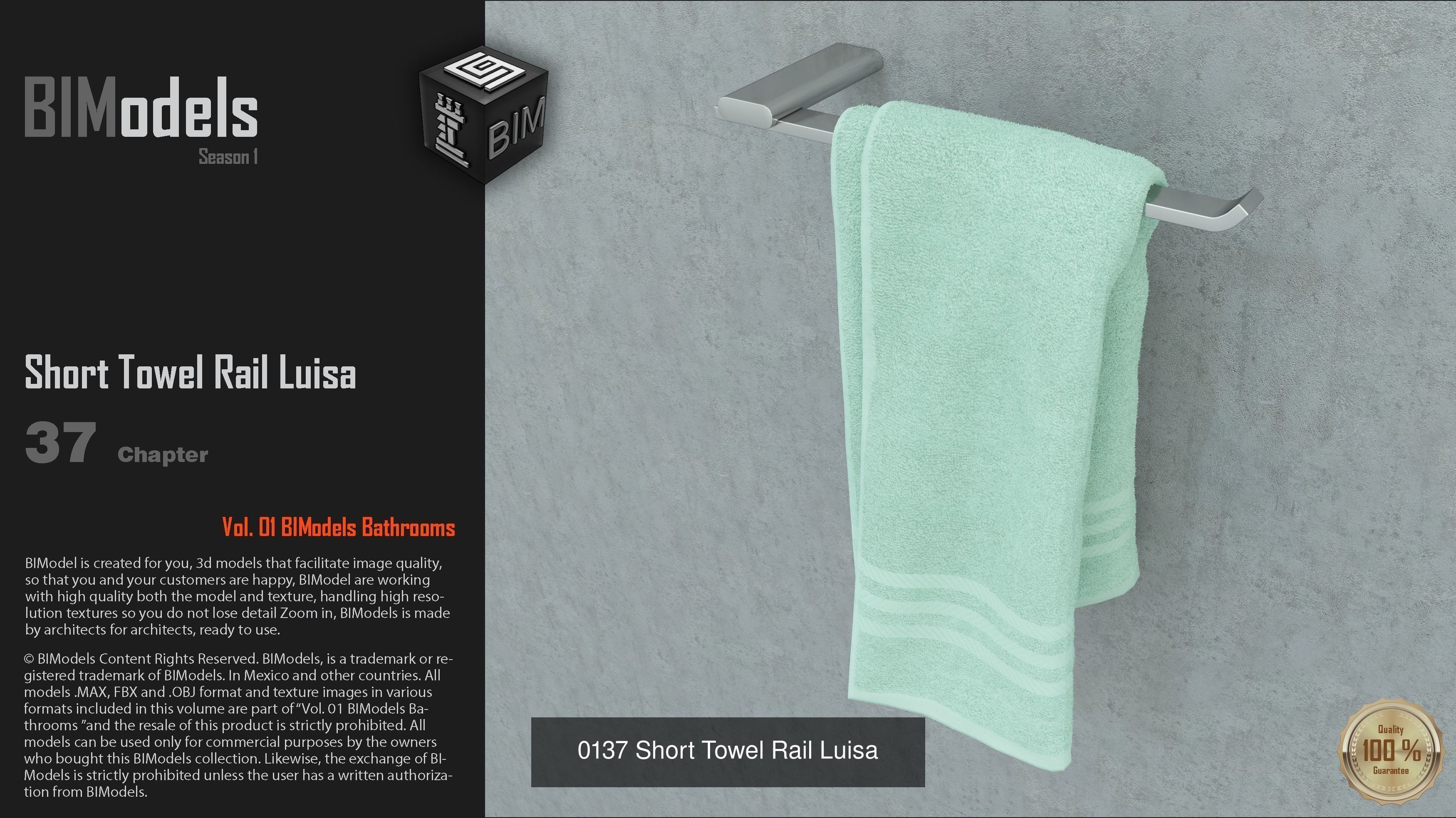 0167 Luisa Bath Accessories Set 3D Model Collection_8