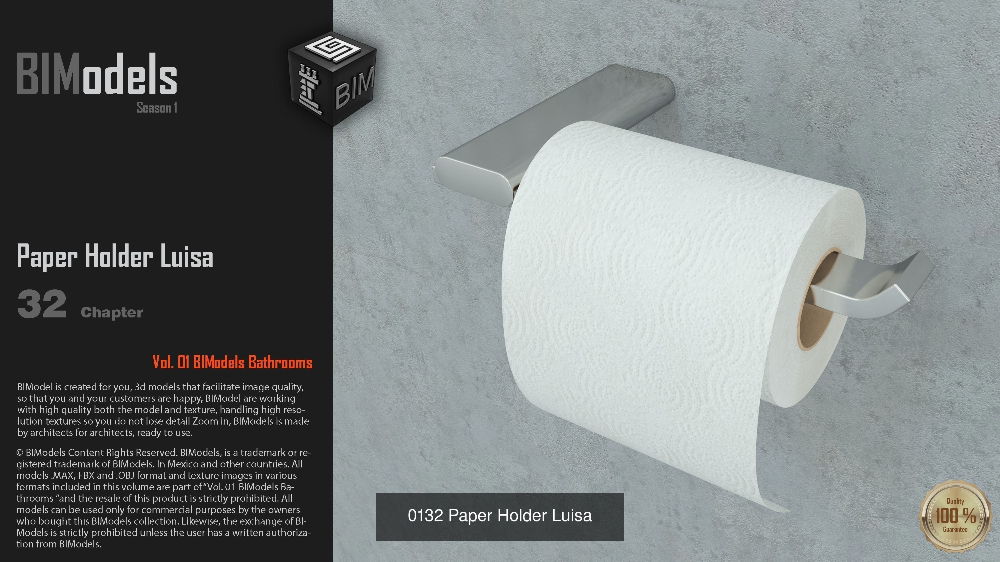 0167 Luisa Bath Accessories Set 3D Model Collection_7