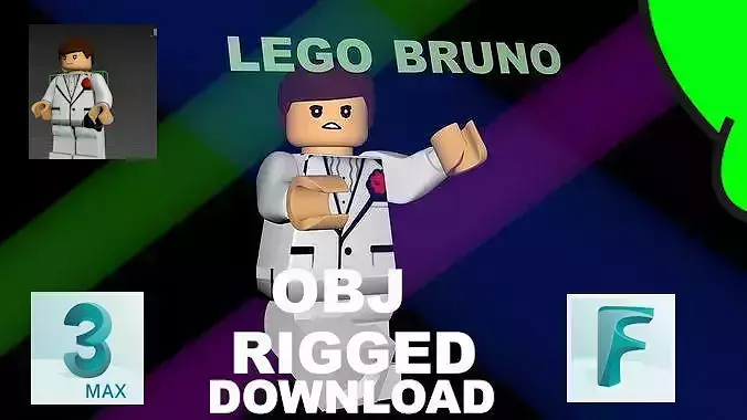 Lego Bruno  Free 3D model