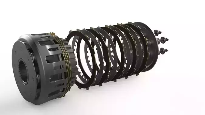 Motorcycle Clutch Free 3D model