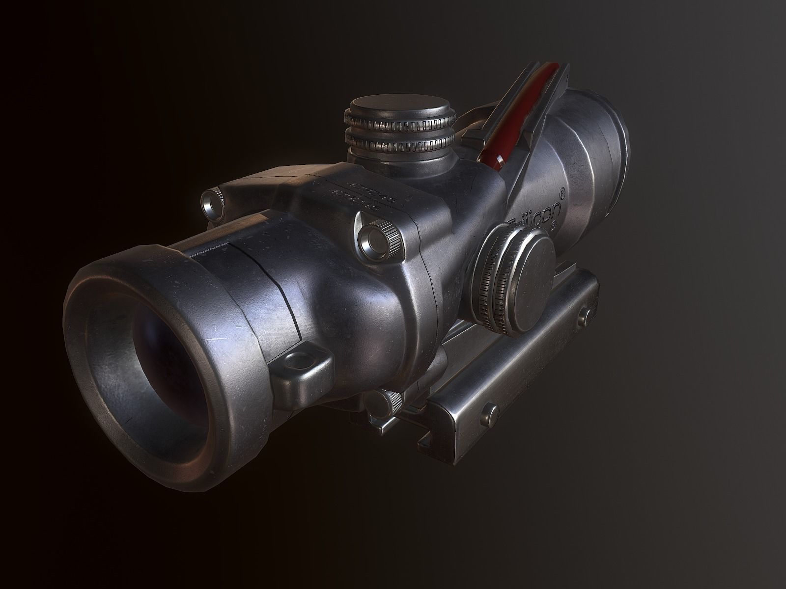 Acog Scope PBR Low-poly 3D model_8