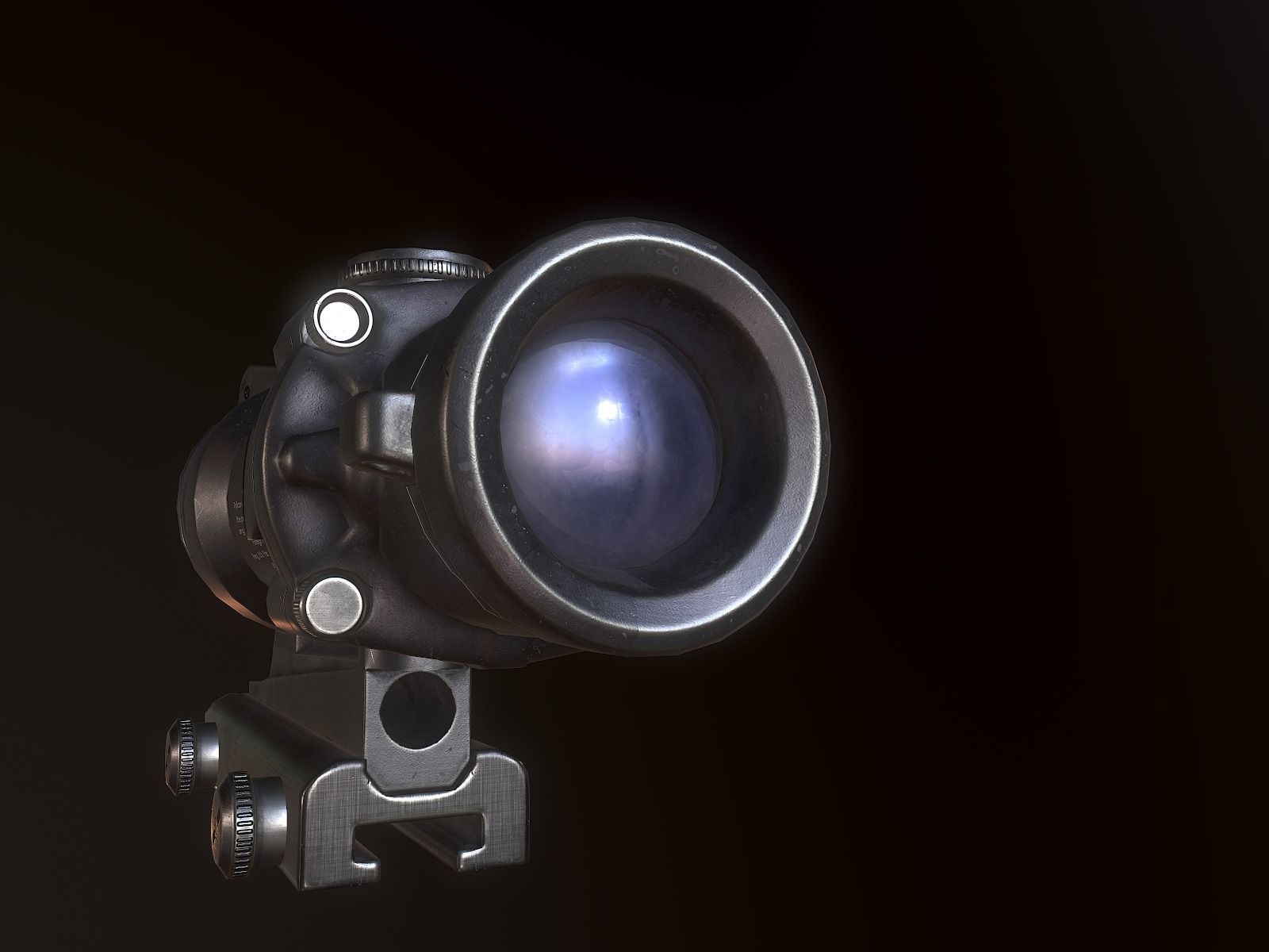 Acog Scope PBR Low-poly 3D model_6