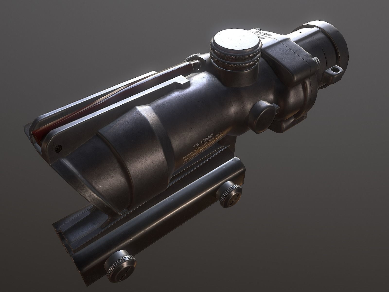 Acog Scope PBR Low-poly 3D model_3