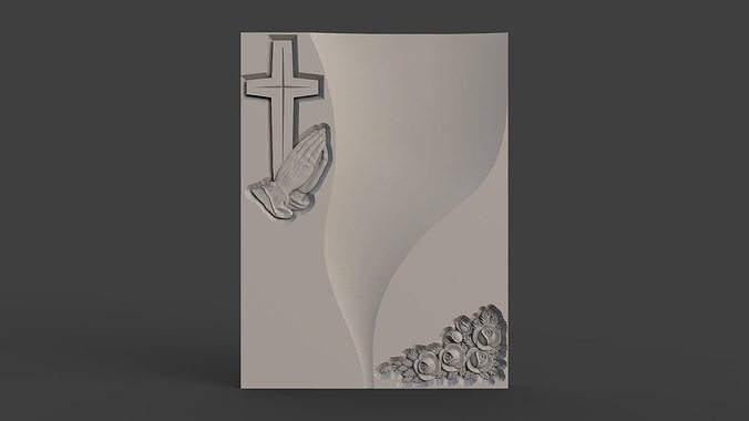 Memorial tombstone 3D model