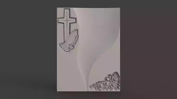 Memorial tombstone 3D print model