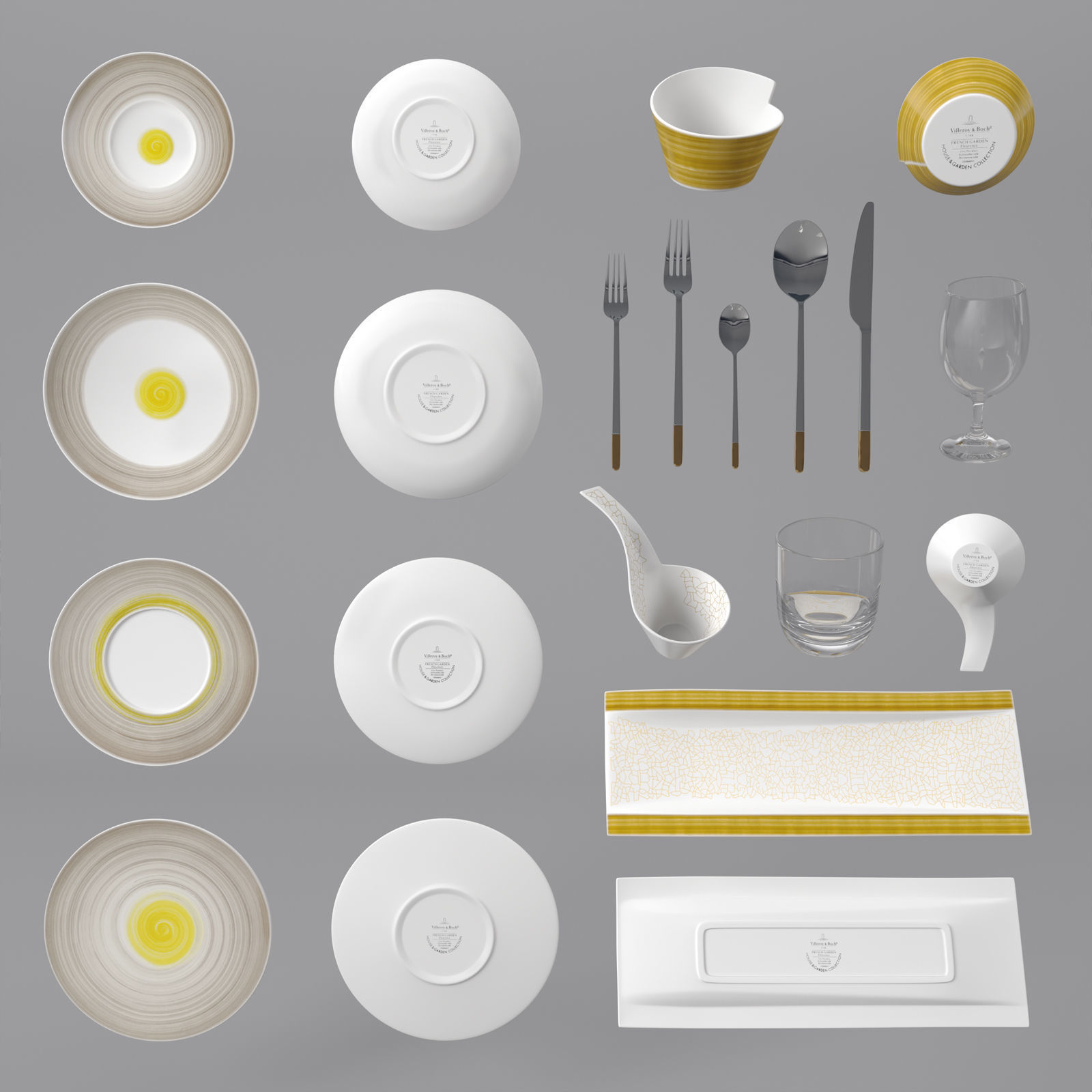 Table setting Villeroy and Boch 3D model_2