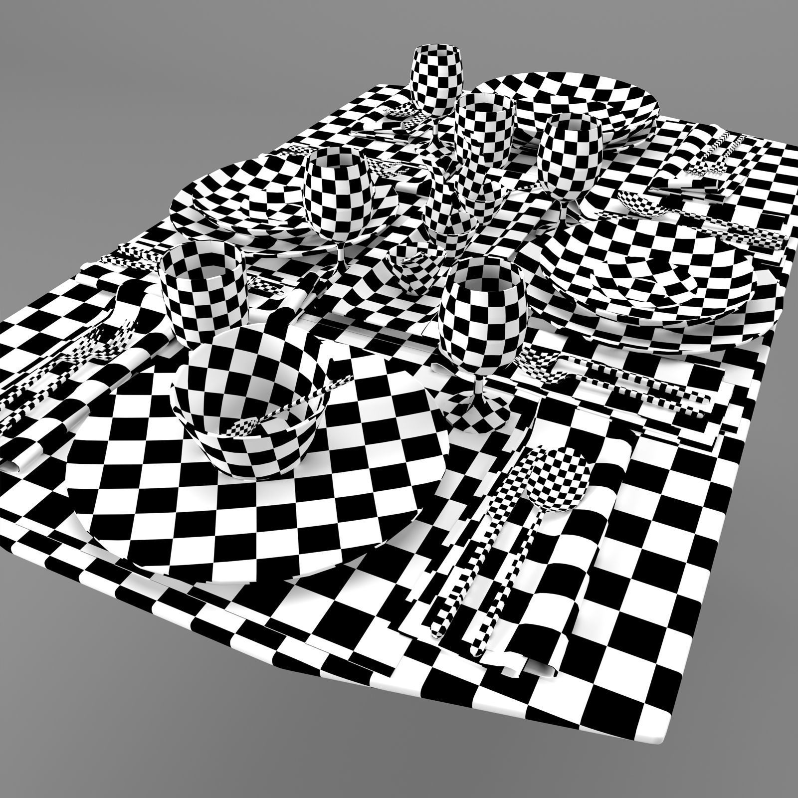 Table setting Villeroy and Boch 3D model_4