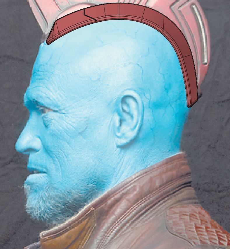 Fin of Yondu Udonta from the movie Guardians of the Galaxy 2014 3D print model_13