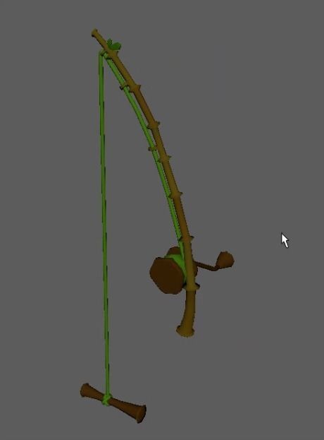 Fishing rod 3D model_1