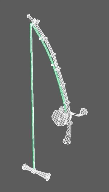 Fishing rod 3D model_4