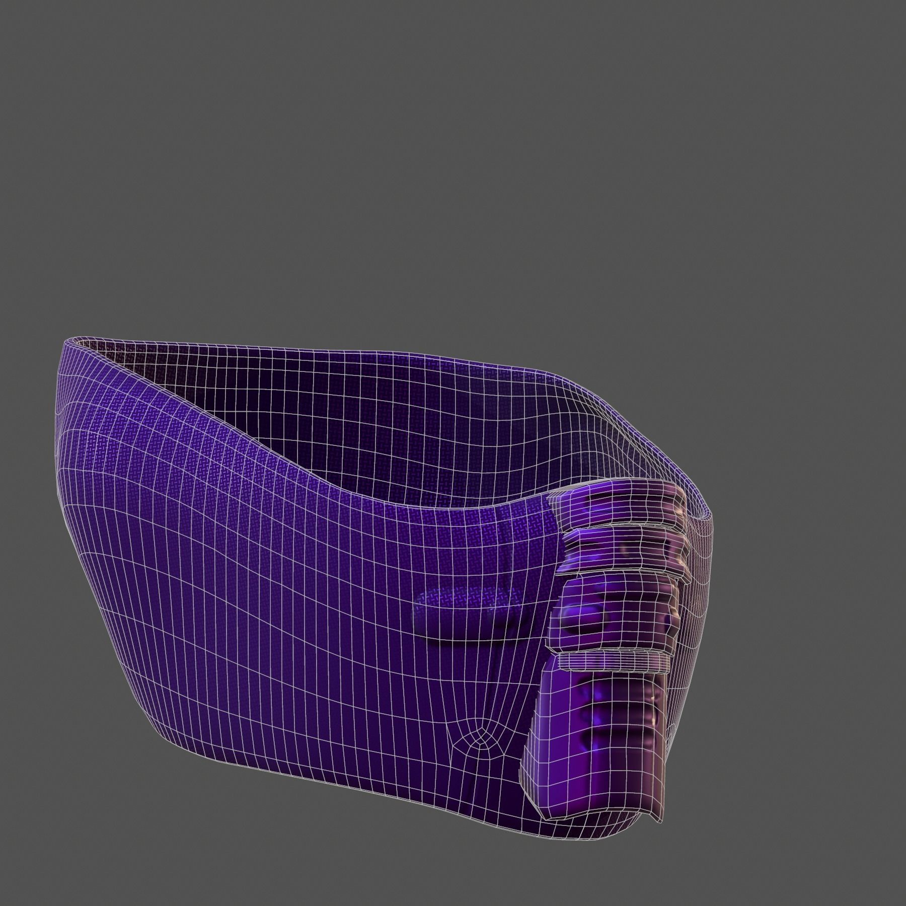 Gas mask helmet 3d model scifi Low-poly Low-poly 3D model_7