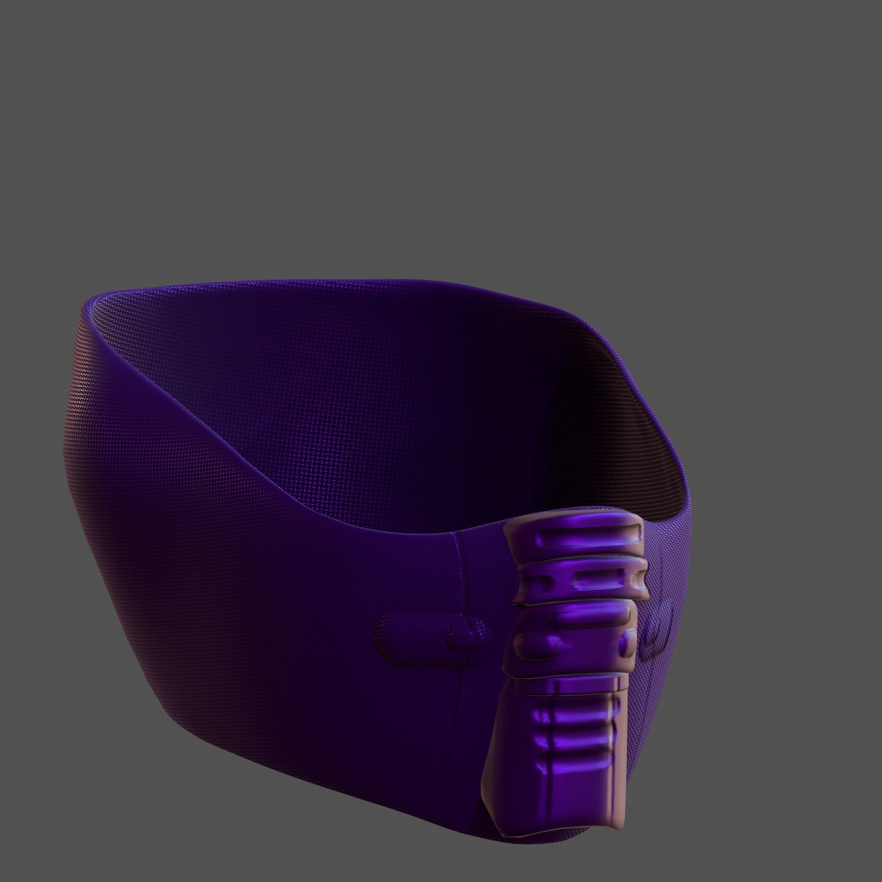 Gas mask helmet 3d model scifi Low-poly Low-poly 3D model_3