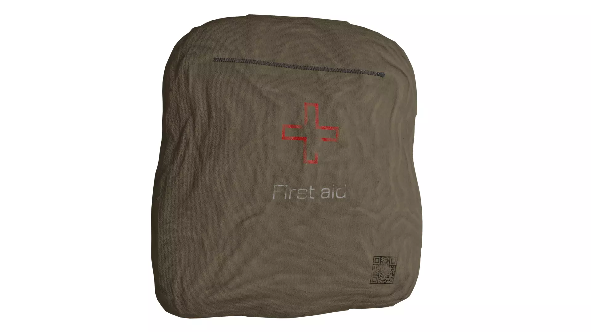 First aid kit Low-poly 3D model_0