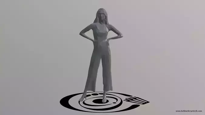 Human 091 LP R Low-poly 3D model