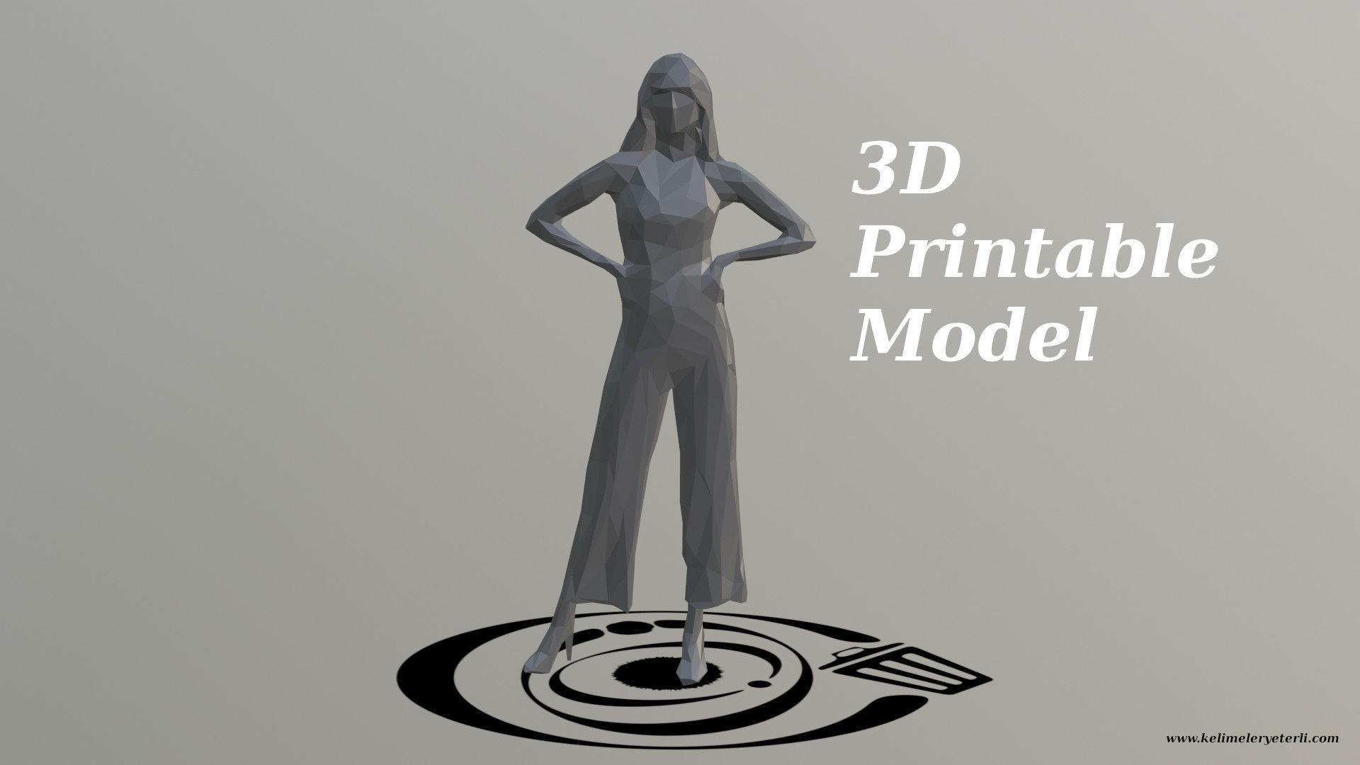 Human 091 LP R Low-poly 3D model_4