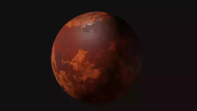 Radiated Planet - 4K 3D model