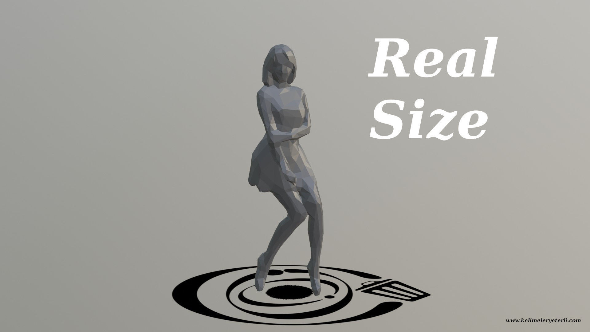 Human 092 LP R Low-poly 3D model_3