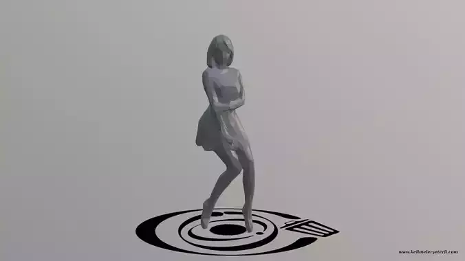 Human 092 LP R Low-poly 3D model