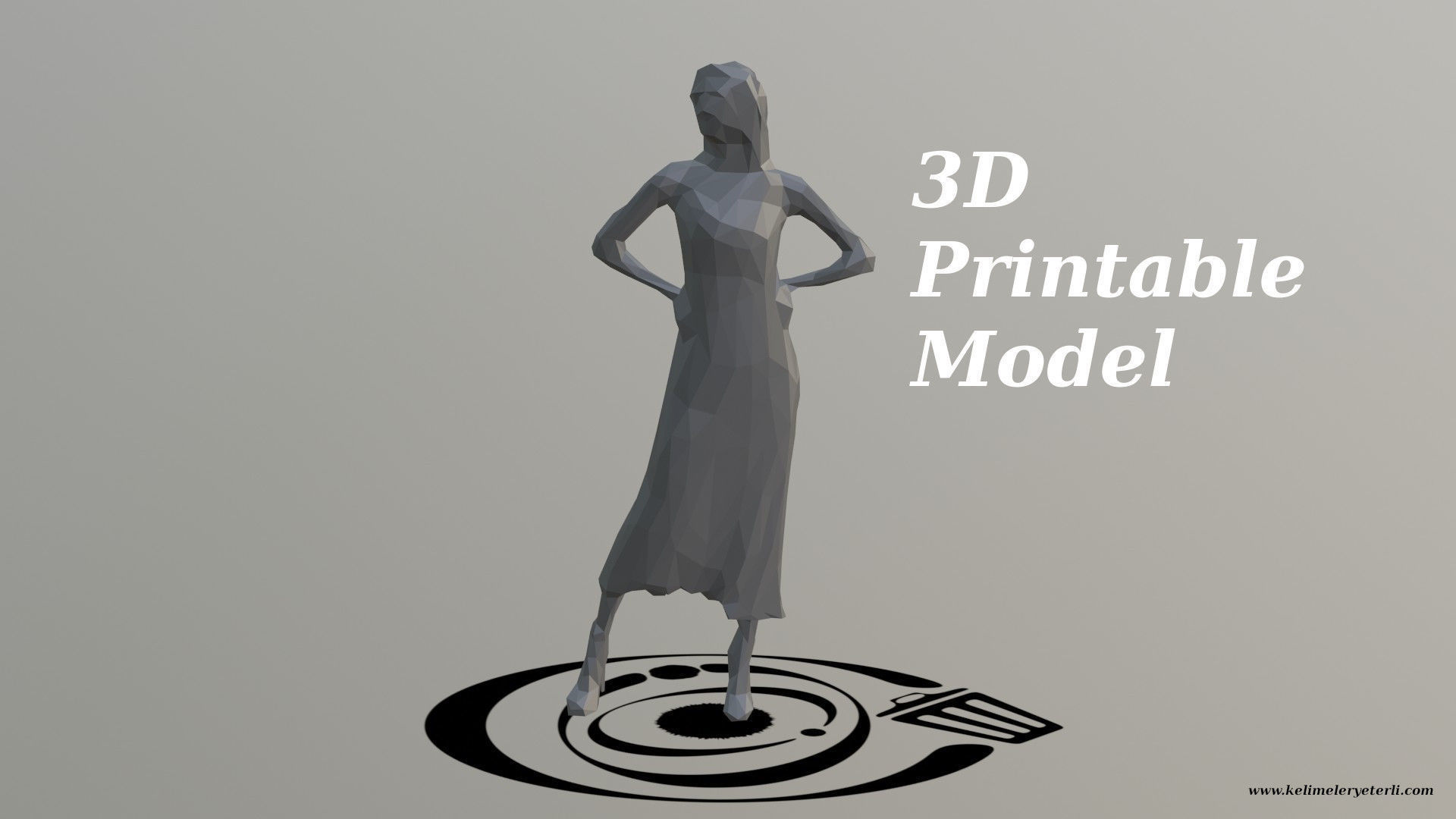 Human 093 LP R Low-poly 3D model_4