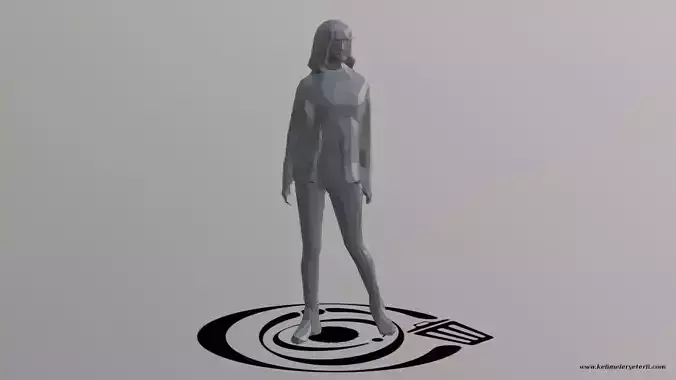 Human 094 LP R Low-poly 3D model
